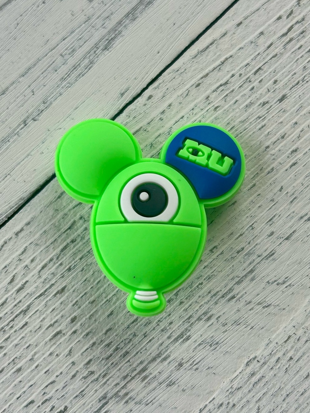 (5/$15) Green Monsters Inc Balloon Crocs Charm
